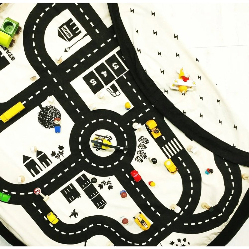 Play&Go - Sac de rangement pour jouets - Roadmap/Thunderbolt