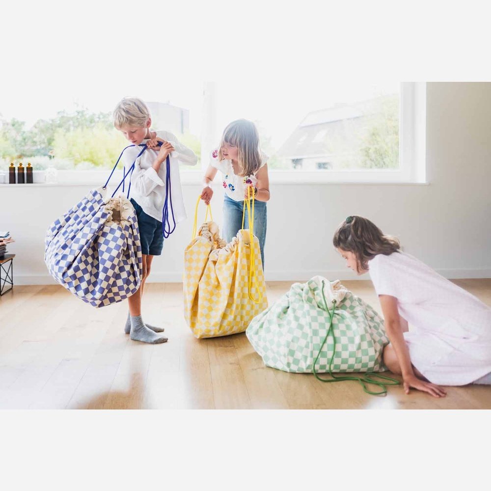 Sac de rangement pour jouets Play&Go - Vichy - Violet
