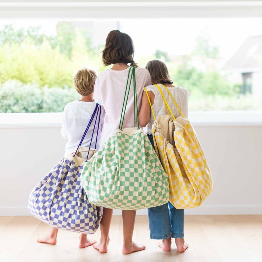 Sac de rangement pour jouets Play&Go - Vichy - Violet