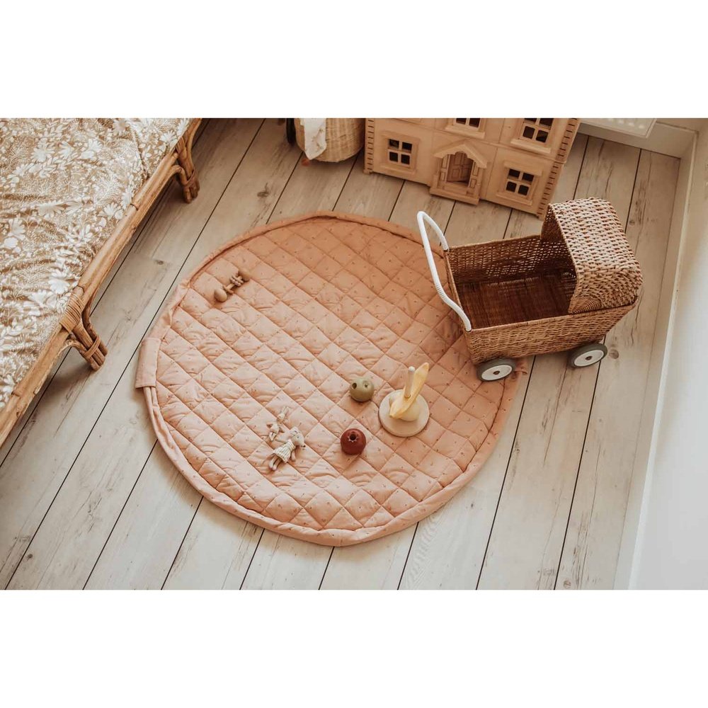 Play&Go Tapis de jeu 3-en-1 - Doux bio - Fleuri