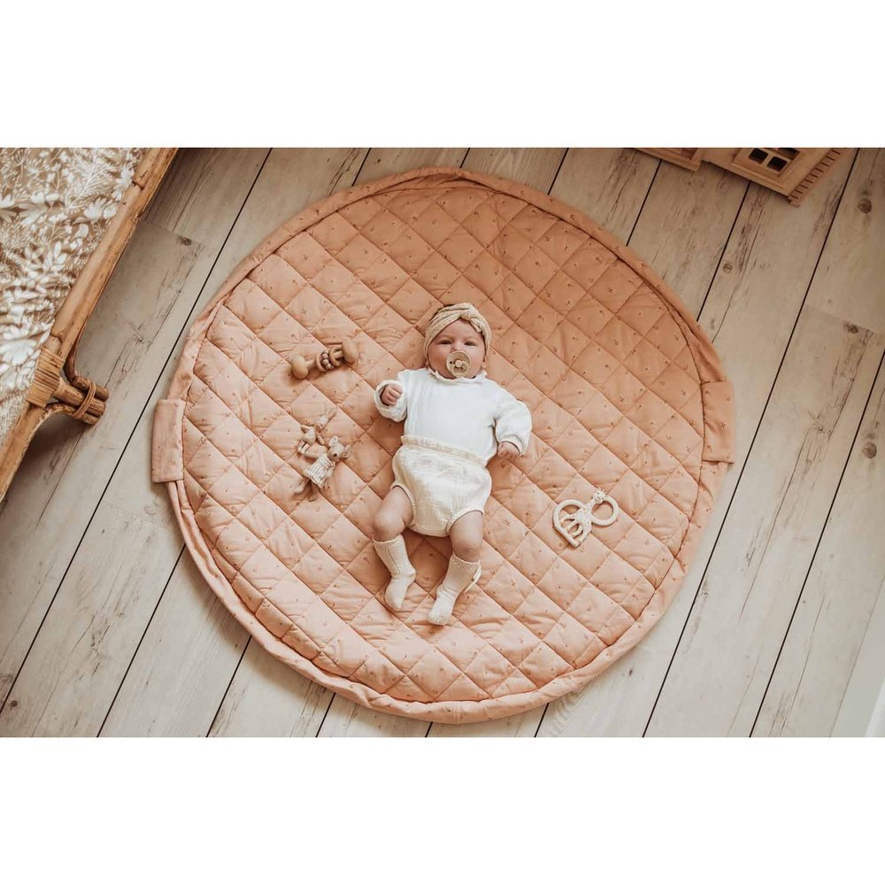 Play&Go Tapis de jeu 3-en-1 - Doux bio - Fleuri
