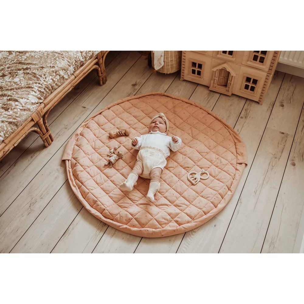 Play&Go Tapis d’éveil 3-en-1 - doux bio - fleuri