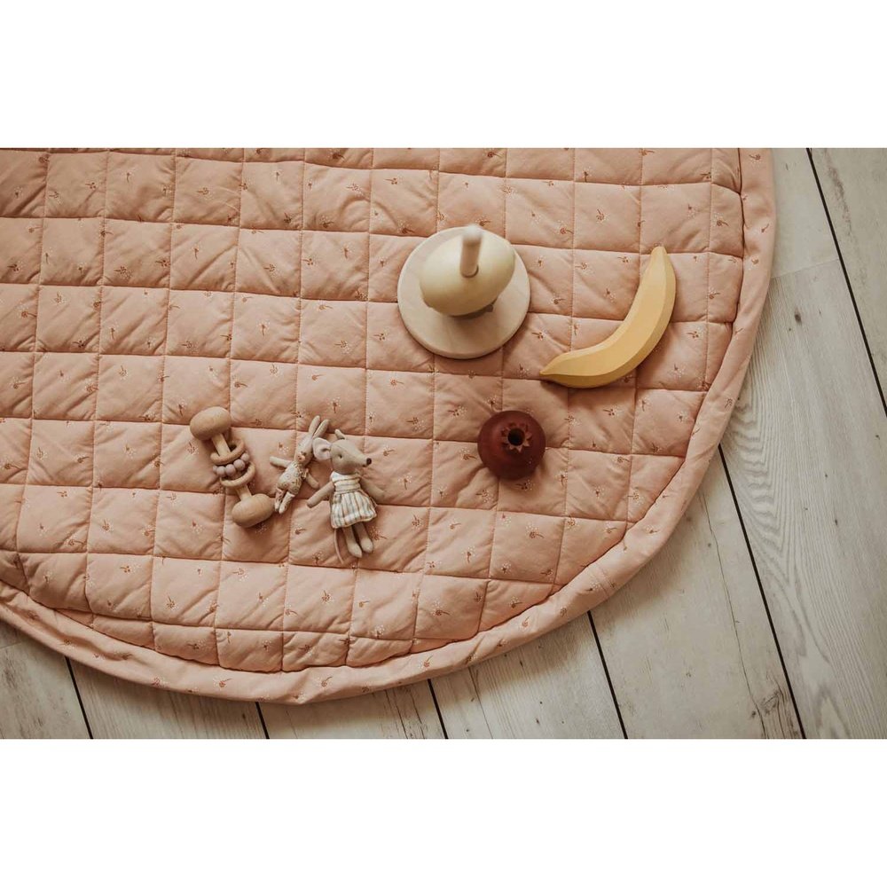 Play&Go Tapis de jeu 3-en-1 - Soft Organic - Fleuri