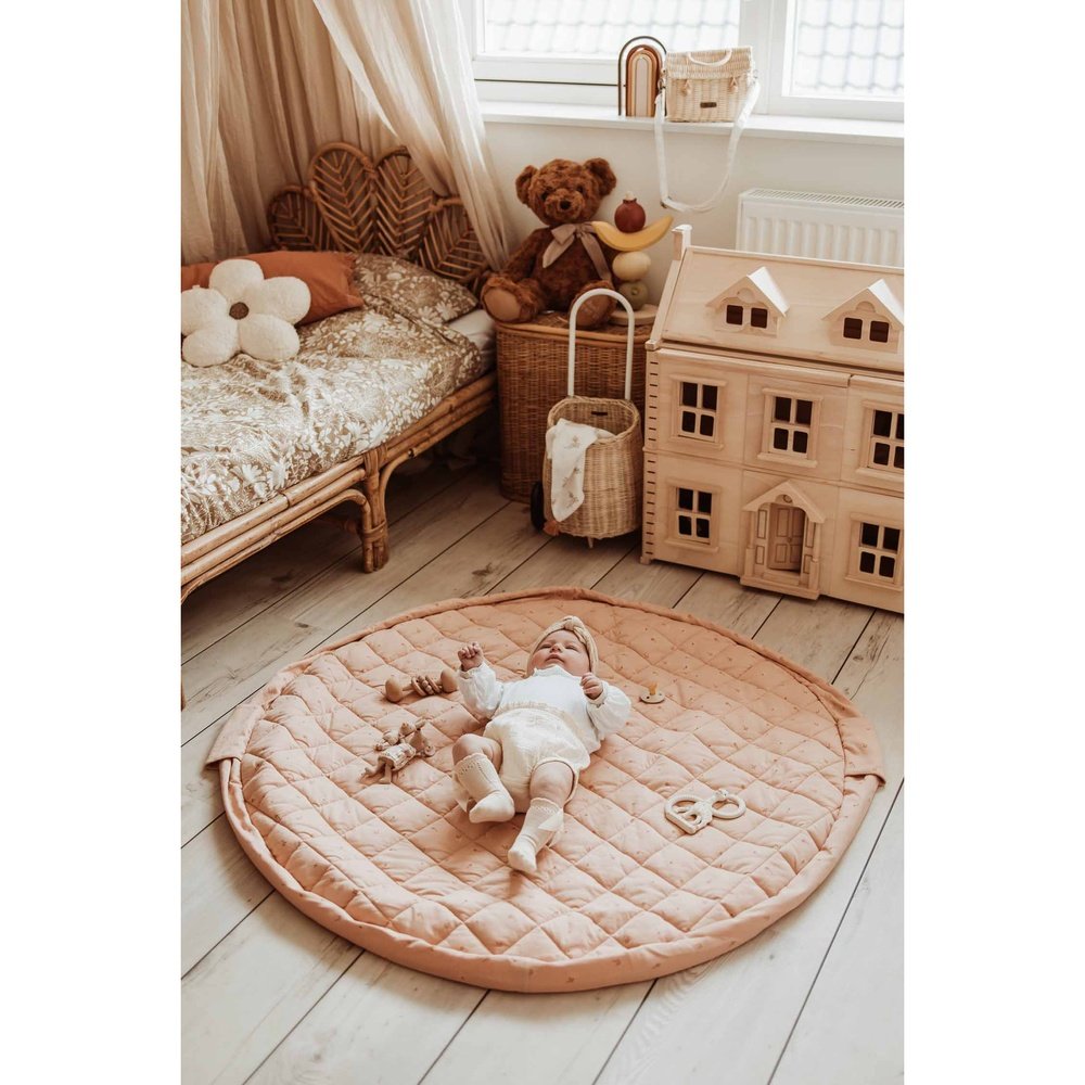 Play&Go Tapis de jeu 3-en-1 - Doux bio - Fleuri