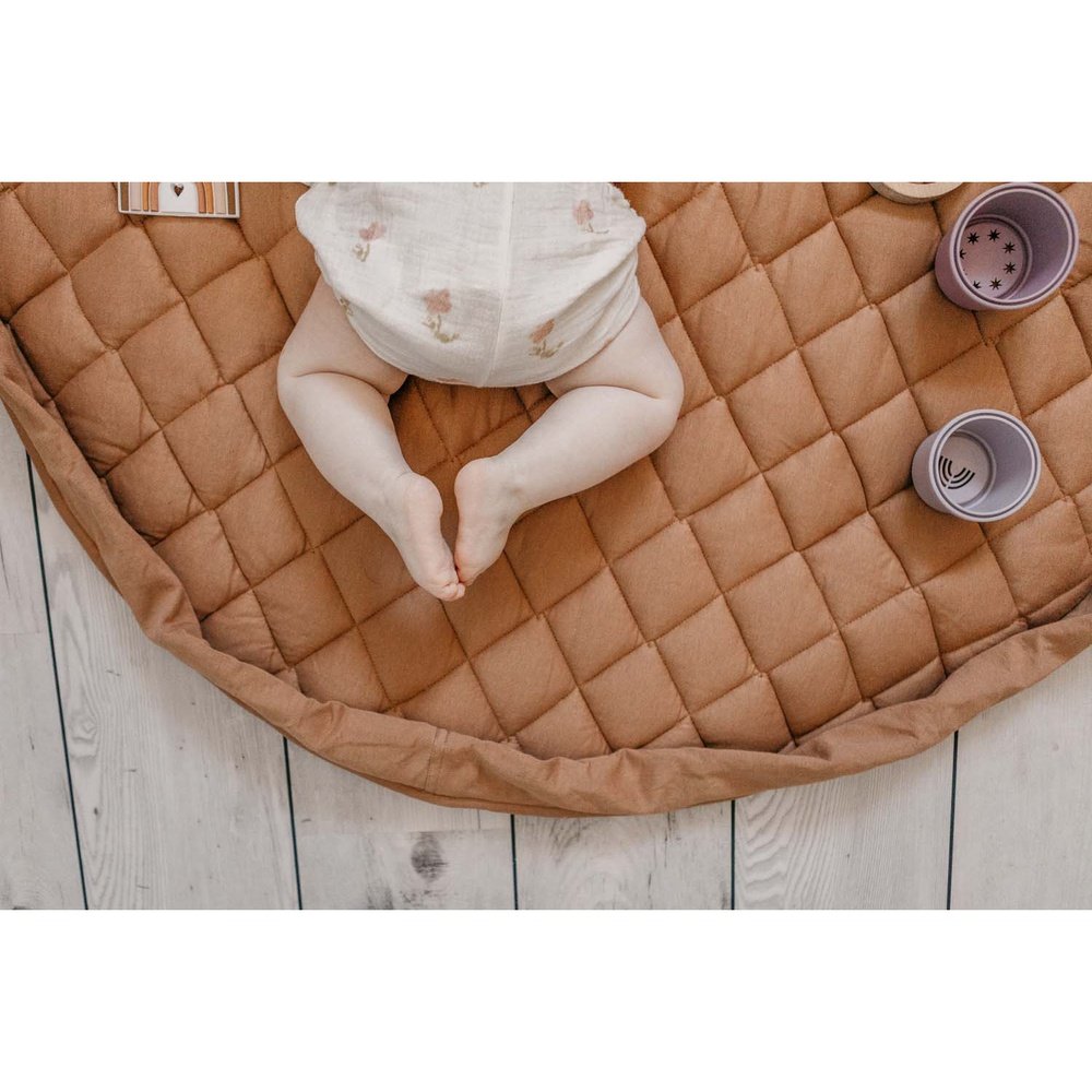 PLAY&GO TAPIS DE JEU 3-EN-1 - DOUX BIO - BRUN FAUVE