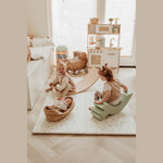 Play&Go Tapis de jeu puzzle - Eevaa 2-en-1 tapis de puzzle/boîte de rangement - Village/Terrazzo