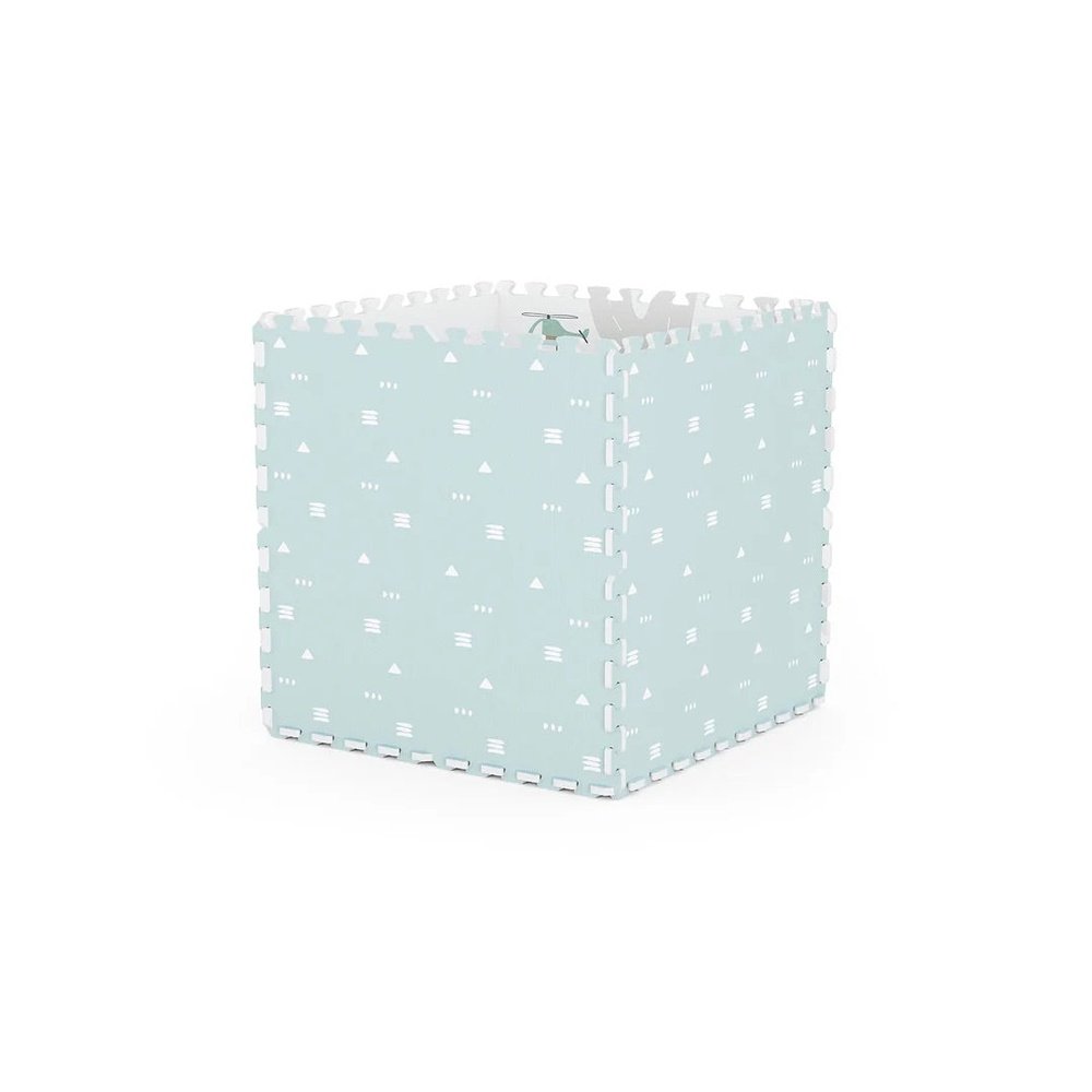 Tapis de jeu puzzle Play&Go - Eevaa tapis puzzle/rangement 2-en-1 - design géométrique Roadmap/Icons | Mousse