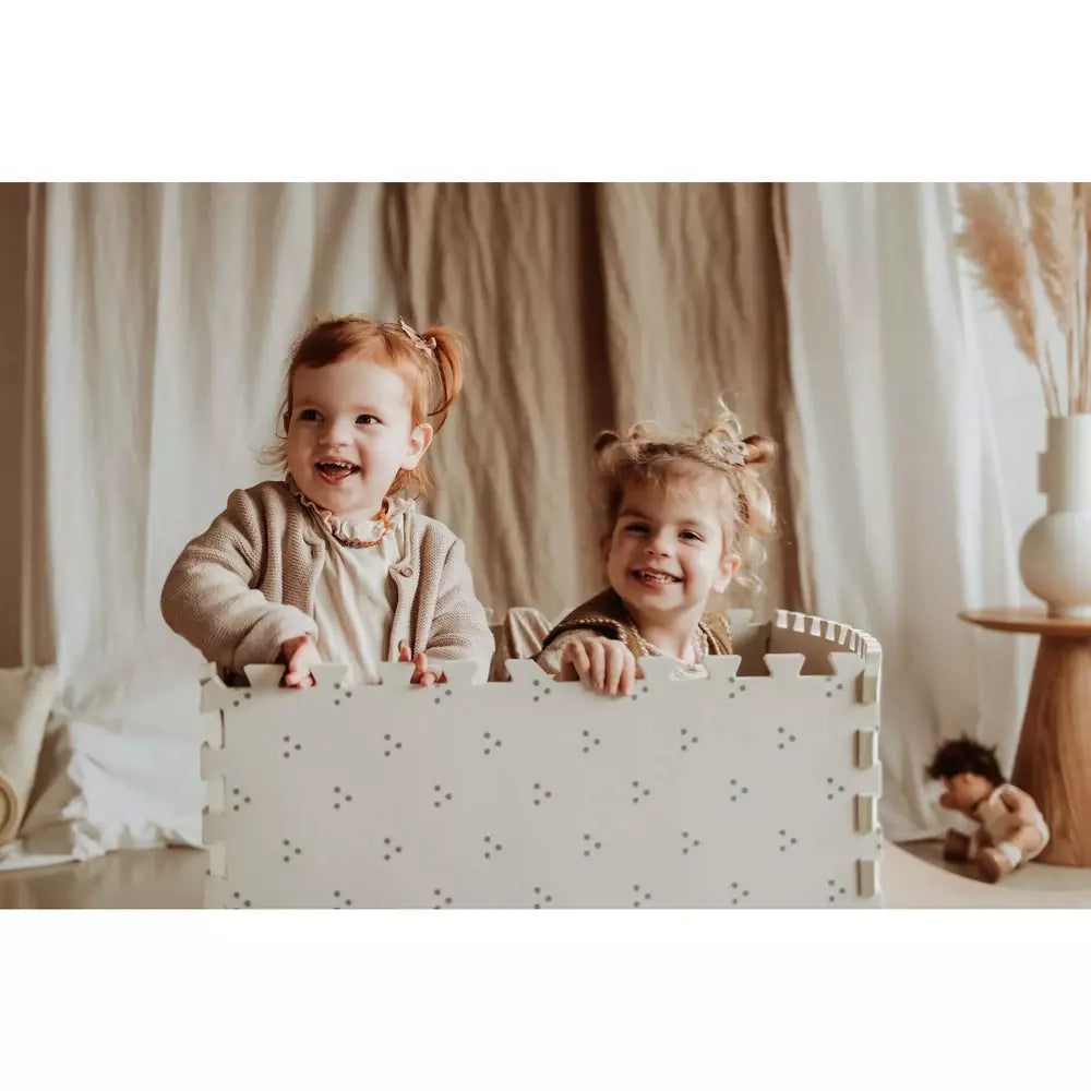PLAY&GO TAPIS D’ÉVEIL PUZZLE - EEVAA TAPIS PUZZLE 2 EN 1/BOÎTE DE RANGEMENT - NOMBRES/POINTS