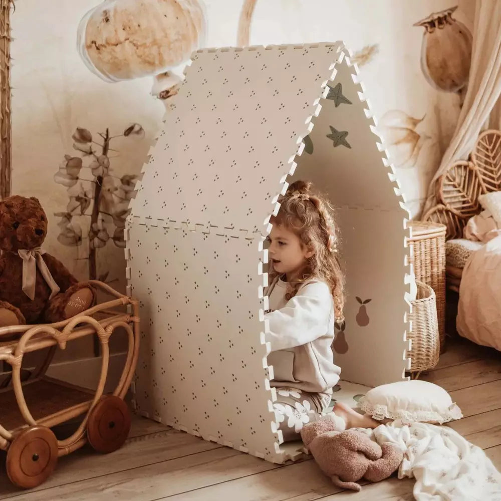 PLAY&GO TAPIS-POUPLE PUZZLE - EEVAA 2-EN-1 TAPIS PUZZLE/BOÎTE DE RANGEMENT - CHIFFRES/POINTS