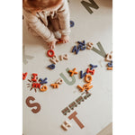 Play&Go Tapis de jeu puzzle - Eevaa 2In1 tapis puzzle/boîte de rangement - Alphabet/Terrazzo