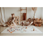 Play&Go Tapis de jeu puzzle - Eevaa puzzle 2-en-1 tapis de puzzle/boîte de rangement - Alphabet/Terrazzo