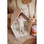 Play&Go Tapis de jeu puzzle - Eevaa tapis puzzle/boîte de rangement 2-en-1 - Alphabet/Terrazzo