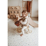 Play&Go Tapis de jeu puzzle - Eevaa Tapis puzzle/boîte de rangement 2-en-1 - Alphabet/Terrazzo