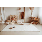 Tapis de jeu puzzle Play&Go - Eevaa 2-en-1 tapis puzzle/boîte de rangement - Alphabet/Terrazzo
