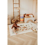 Tapis de jeu puzzle Play&Go - Eevaa 2-en-1 tapis puzzle/boîte de rangement - Ferme | mousse