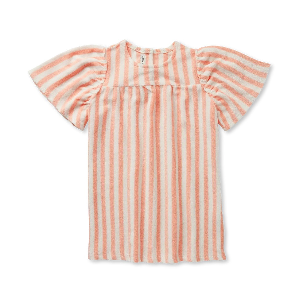 Robe Poppy à rayures Blush Pink de Sproet en Sprout