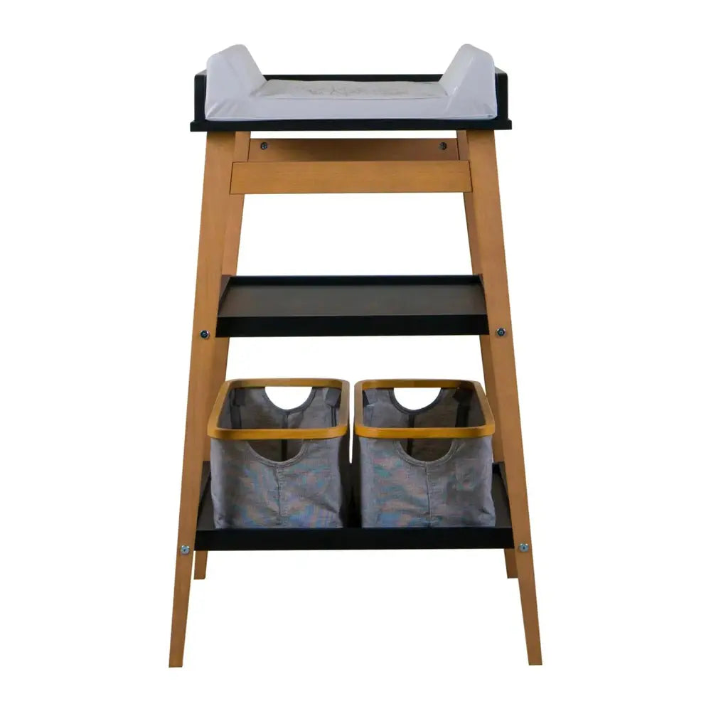 Quax | Table à langer - Hip - Noir/Naturel