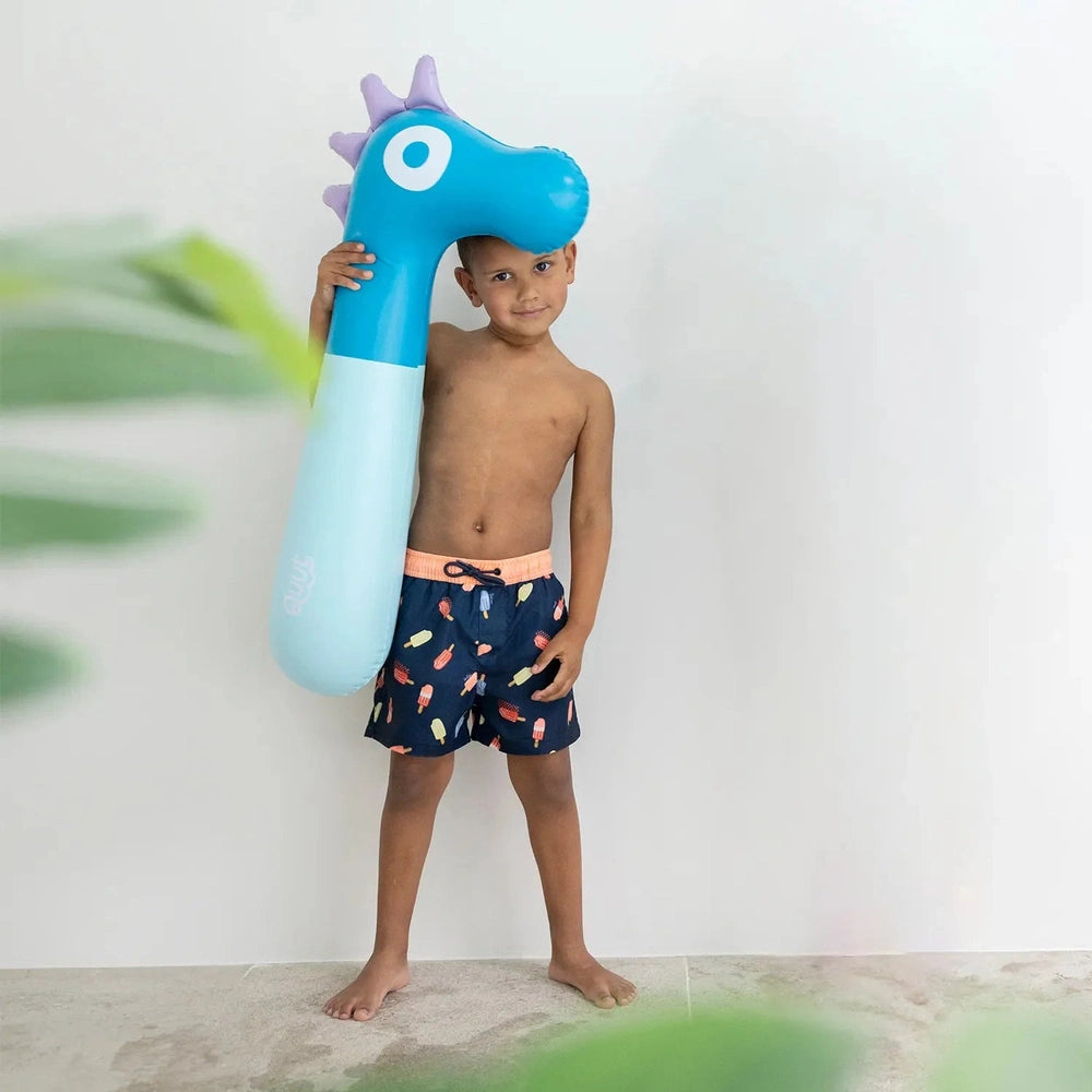 Frite de piscine pour enfants bleue hippocampe – pour deux fois plus de plaisir dans l’eau