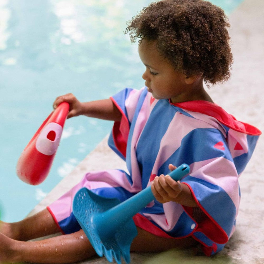 Quut - Poncho à capuche - 60x60 - Cerise