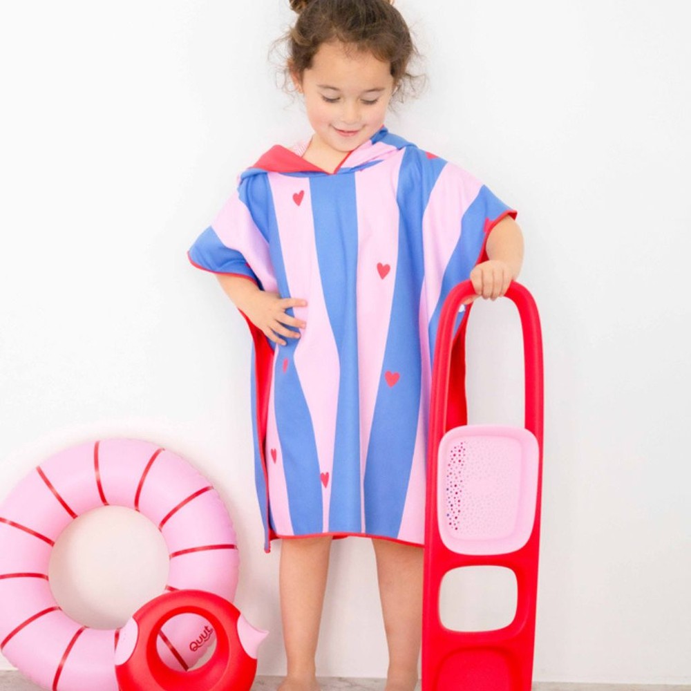 Quut - Poncho à capuche - 60x60 - Cerise