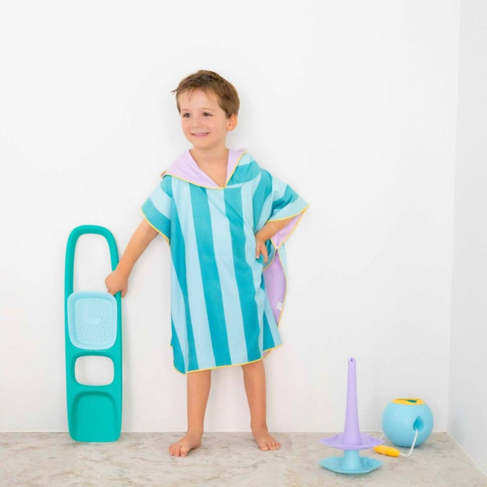 Quut - Poncho à capuche - 60x60 - Lagune