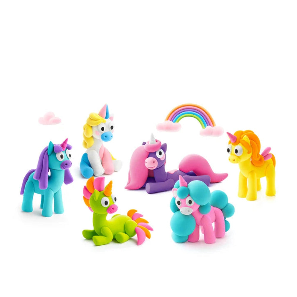 Pâte auto-durcissante Hey Clay Unicorns - 15 pots