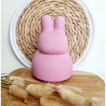 Tirelire flexible en silicone - Lapin rose