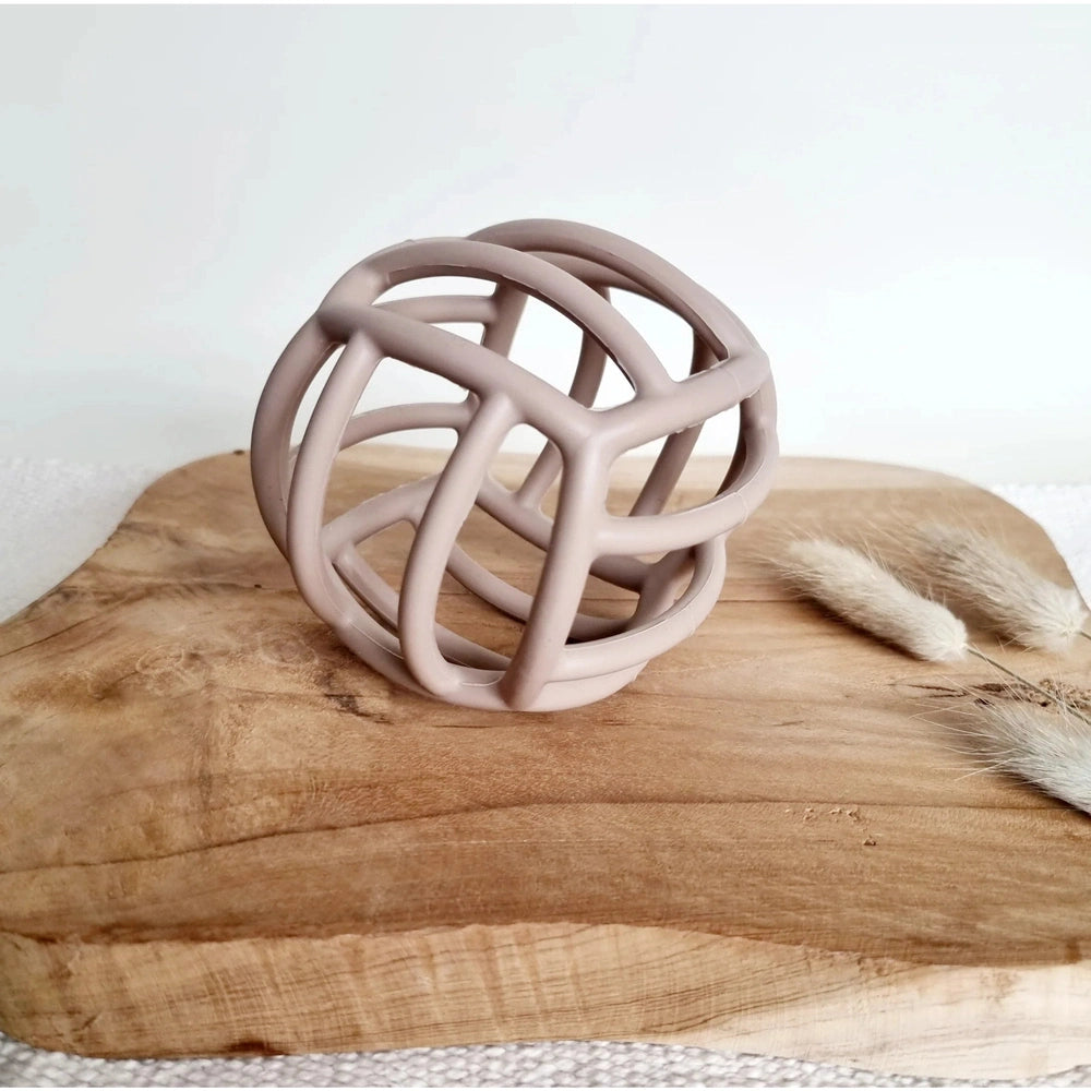 Rammelaartje Balle de motricité souple en silicone - Sable