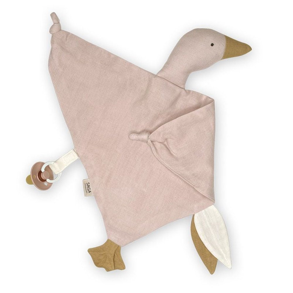 Doudou oie Saga rose