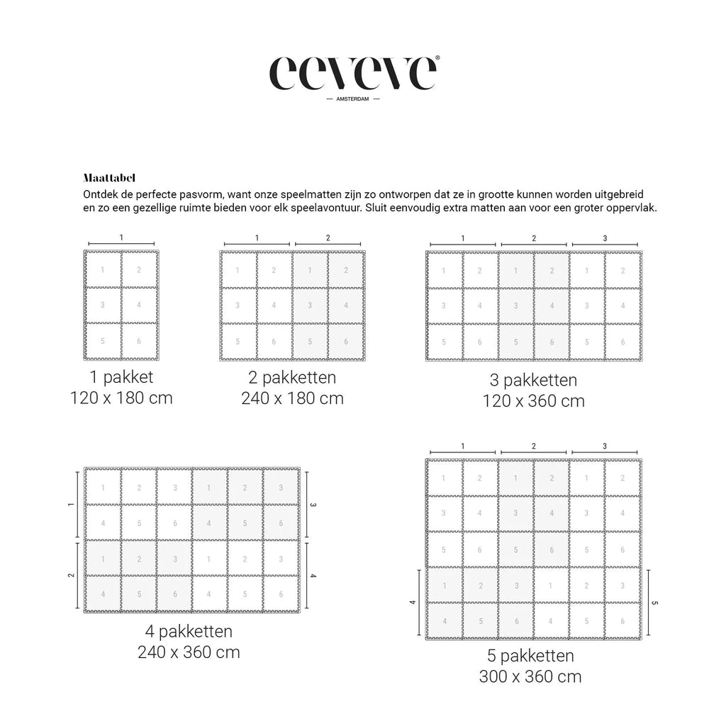 Eeveve Tapis de jeu puzzle Kilim - Sable