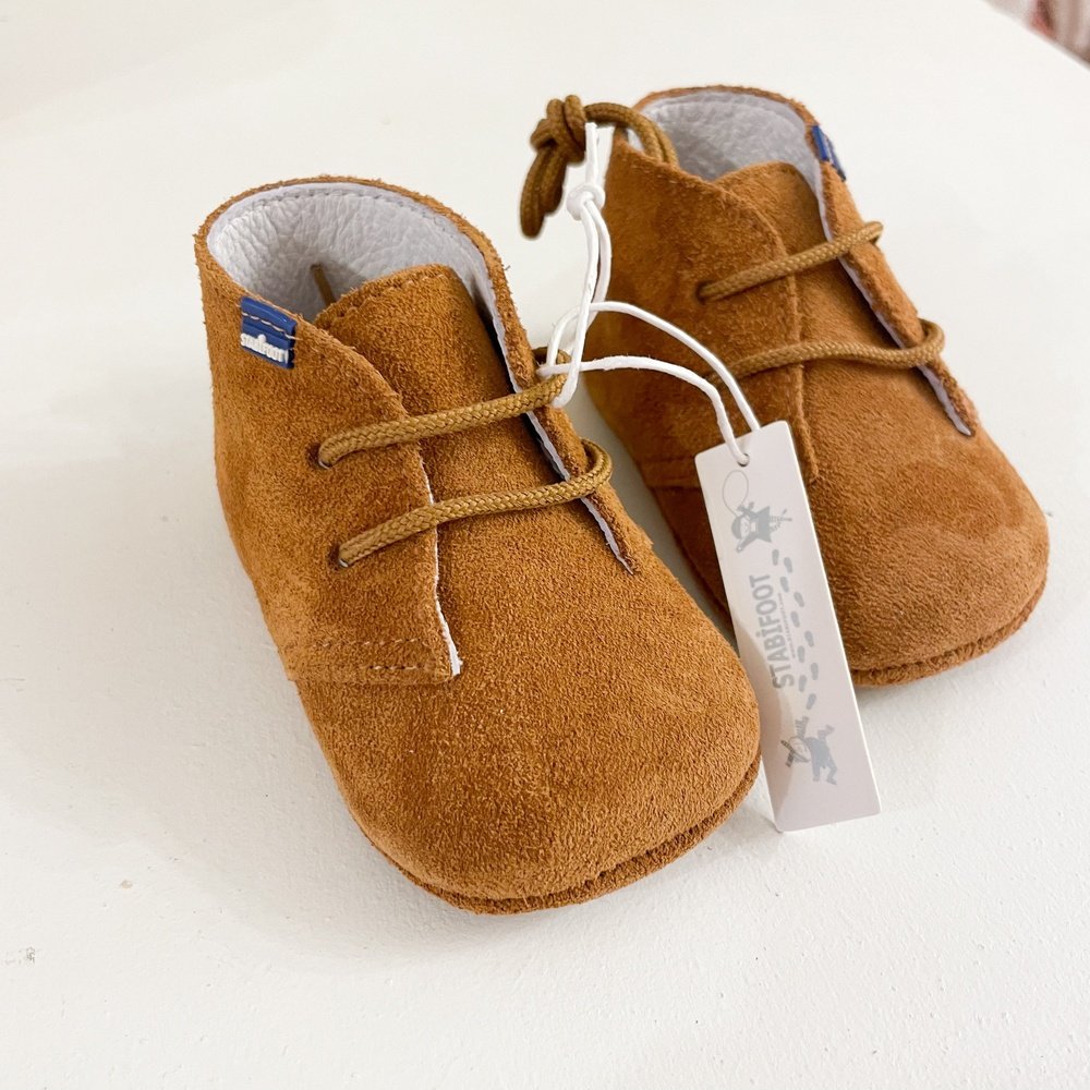 Premières chaussures - cognac