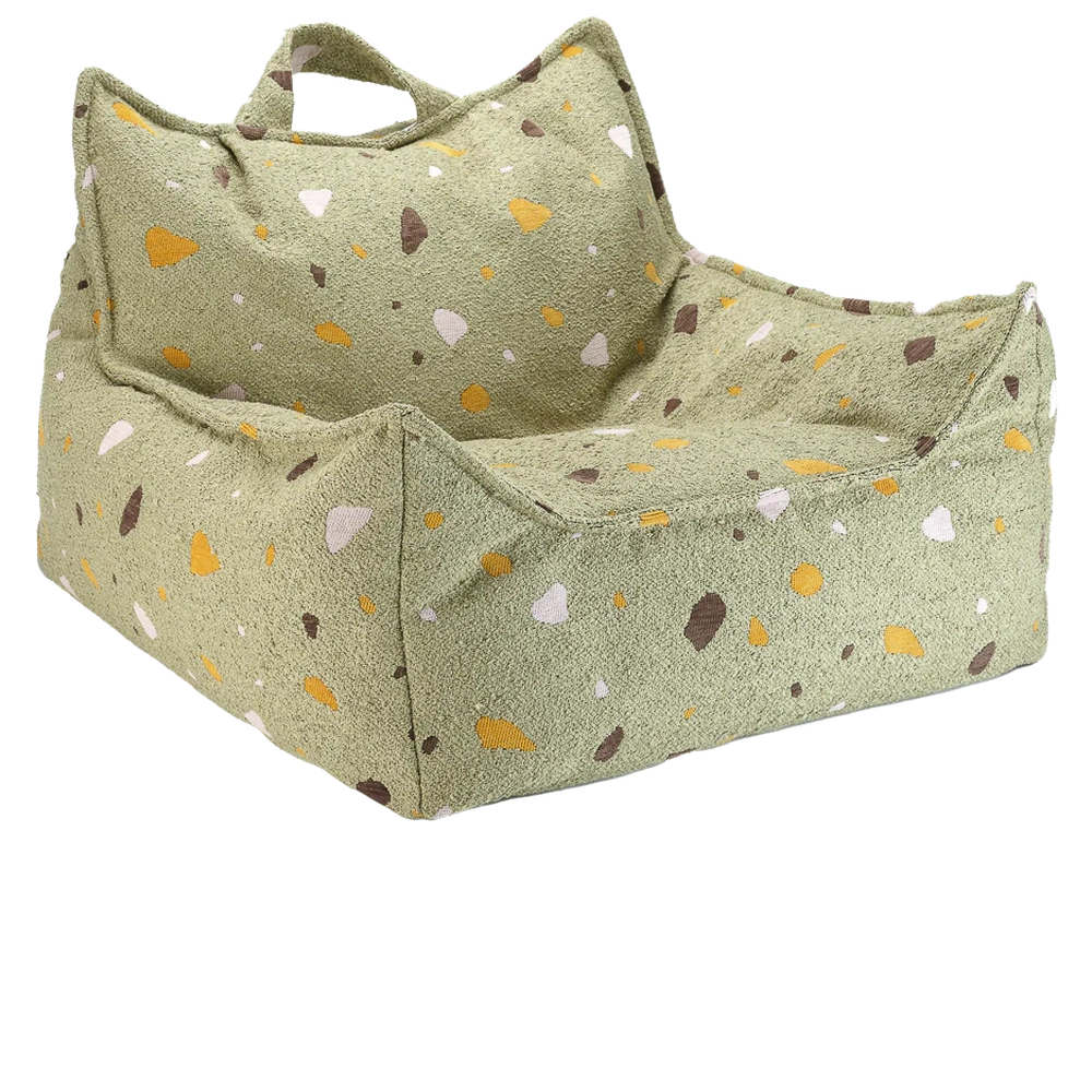 Fauteuil pouf WigiWama - Terrazzo Moss