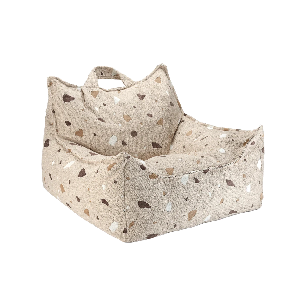 Fauteuil pouf WigiWama - Terrazzo Sable