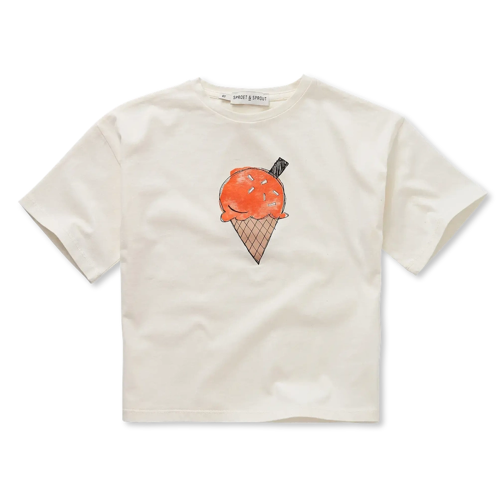 Sproet en Sprout T-shirt glace blanc cassé