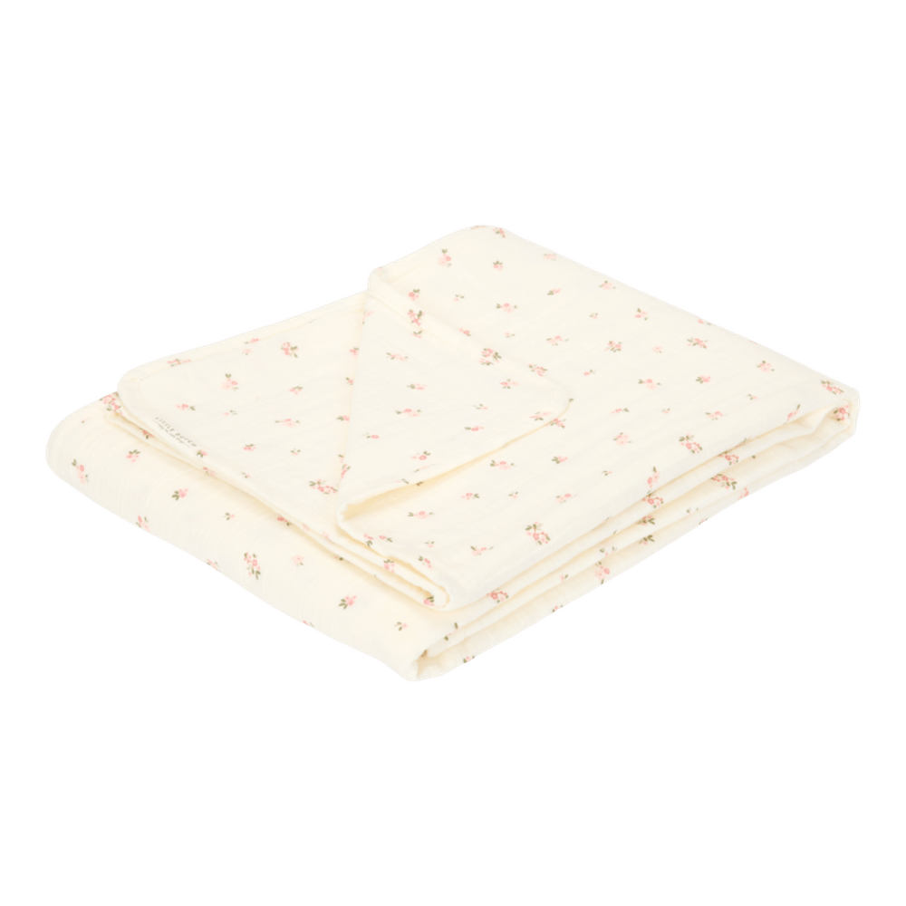 Little Dutch Couverture fine en gaze hydrophile pour berceau - Fairy Blossom