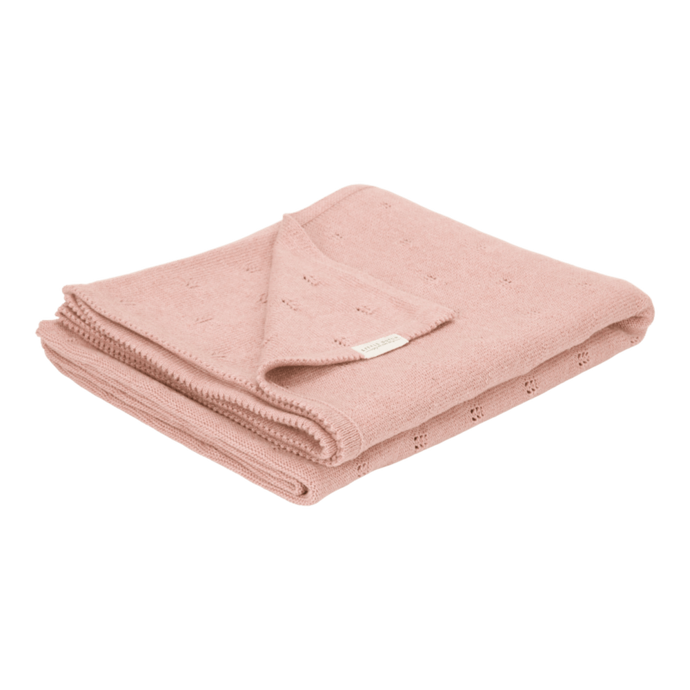 Little Dutch couverture de berceau tricotée Pure Blossom