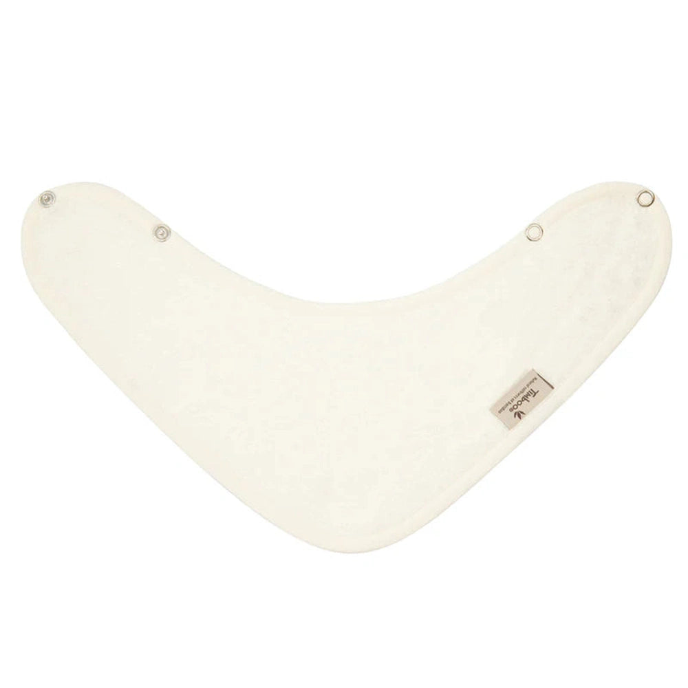 Bavoir bandana double couche - Daisy White
