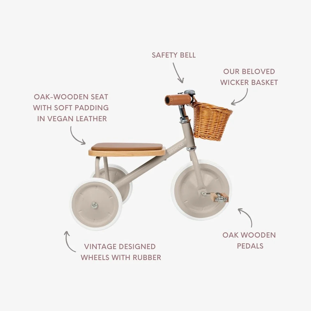 Tricycle vintage Banwood - Beige