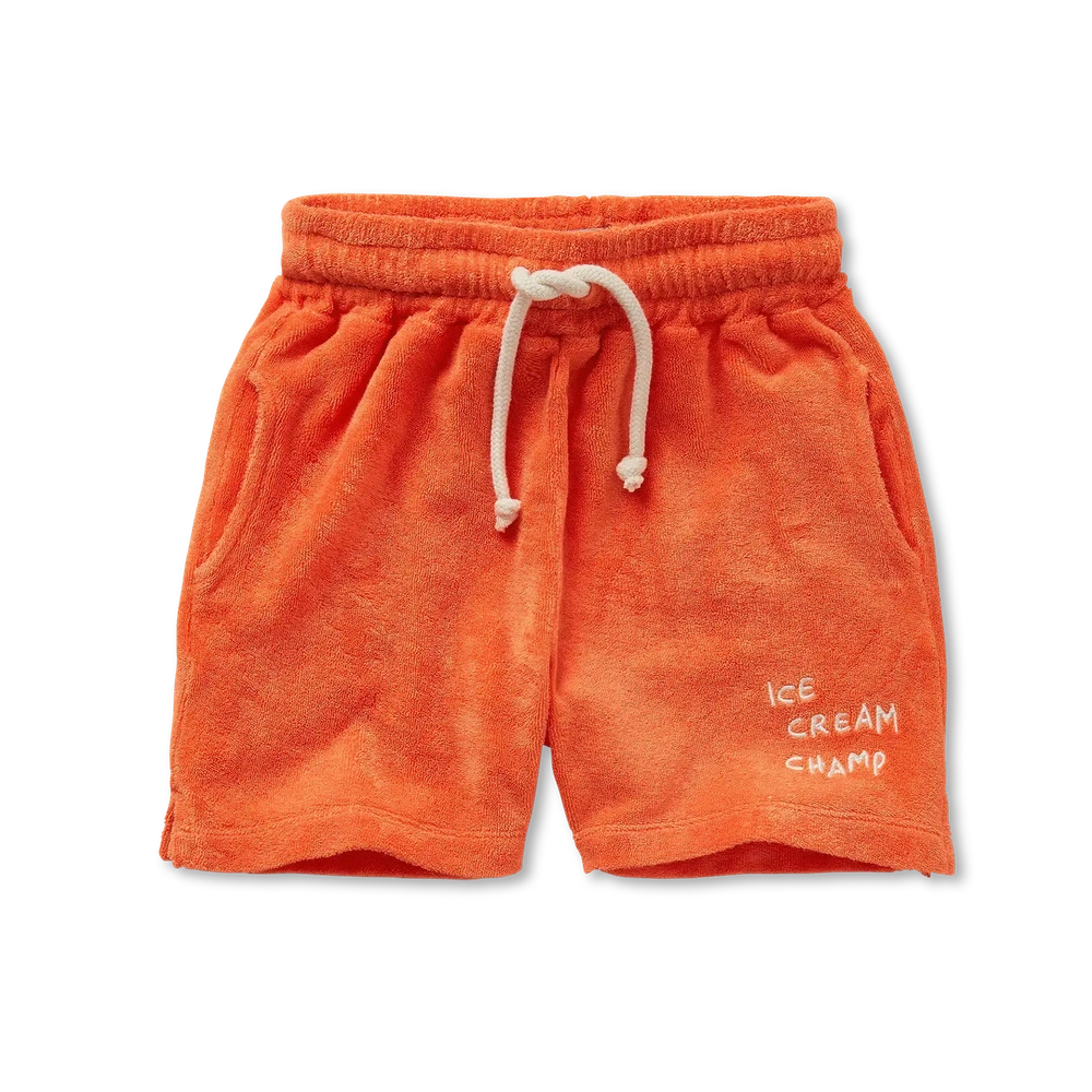 Short en tissu éponge Orange Sprint Sproet en Sprout