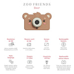 The Zoofamily Zoo Friends - Ours | Appareil photo pour enfants