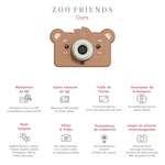 Les amis du zoo Zoofamily - Ours | Appareil photo pour enfants