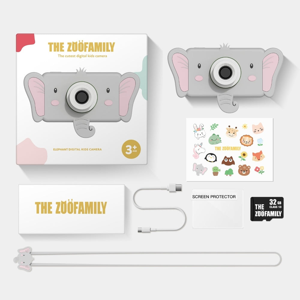 The Zoofamily Zoo Friends - Éléphant | Appareil photo pour enfants