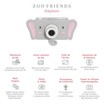The Zoofamily Zoo Friends - Éléphant | Appareil photo pour enfant