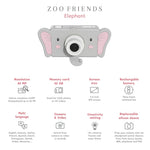 The Zoofamily Zoo Friends - Éléphant | Appareil photo pour enfants