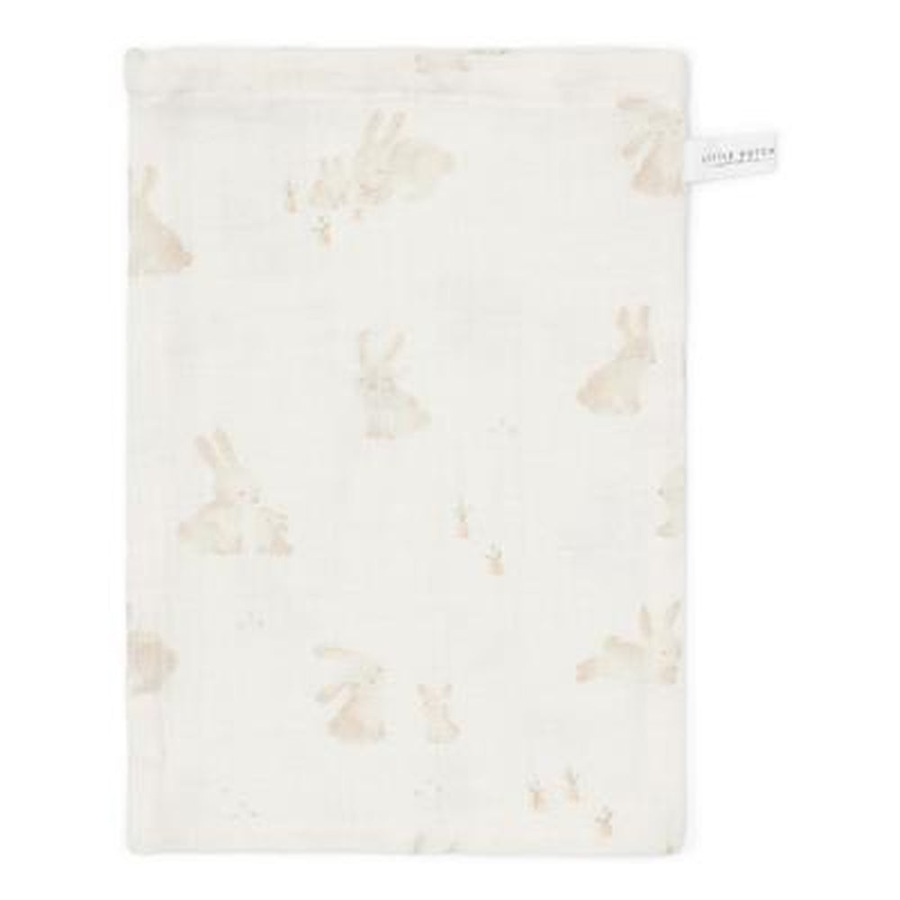 Set de gants de toilette hydrophiles Little Dutch Baby Bunny / Beige