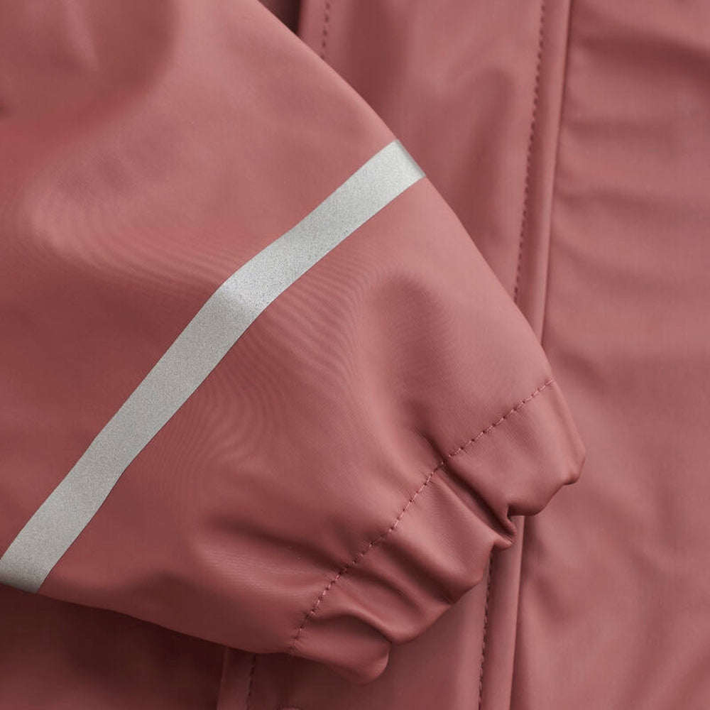 Combinaison de pluie imperméable pour enfants en plastique recyclé et polaire doublée - Apple Butter