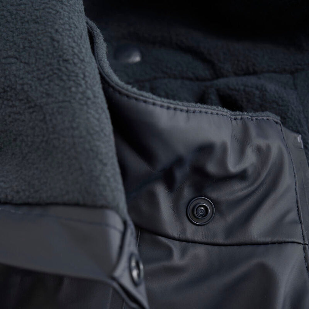 Combinaison de pluie imperméable pour enfants en plastique recyclé - bleu marine foncé