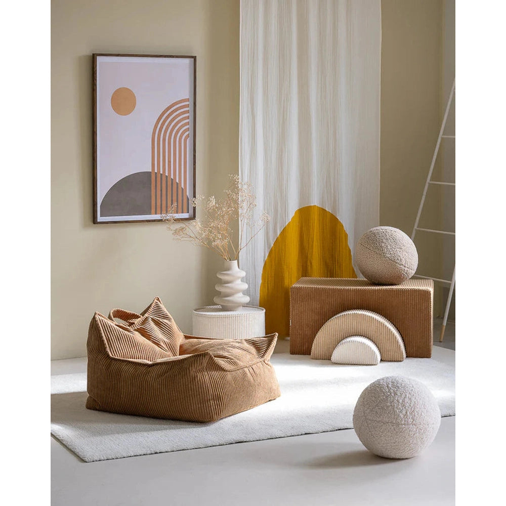 WigiWama Beanbag Chair pouf - Toffee