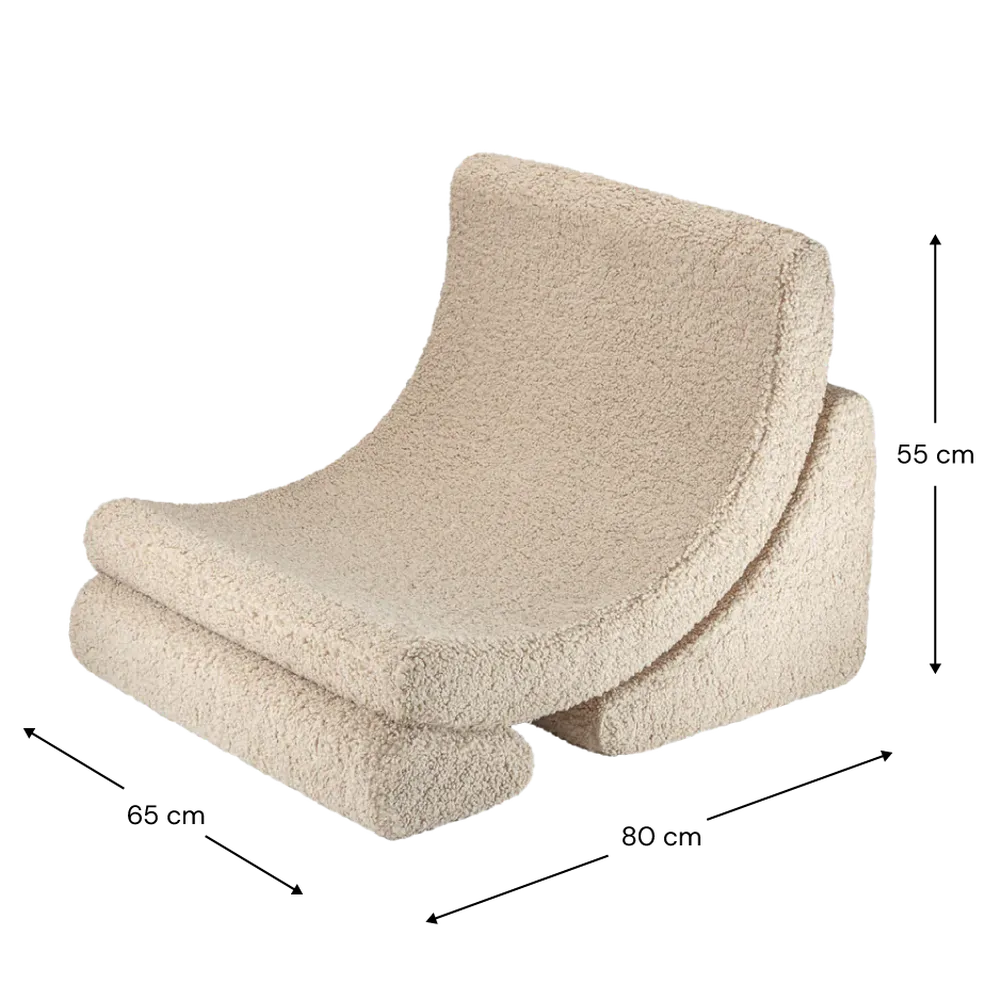 Wigiwama fauteuil - Moon Chair - Biscuit