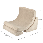 Wigiwama fauteuil - Moon Chair - Biscuit